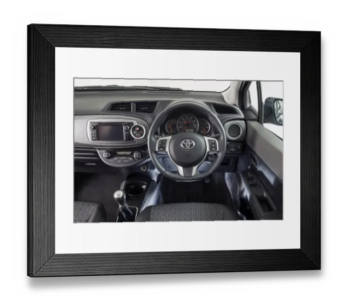 Framed Print : 2014 Toyota Yaris Framed Print : 2014 Toyota Yaris