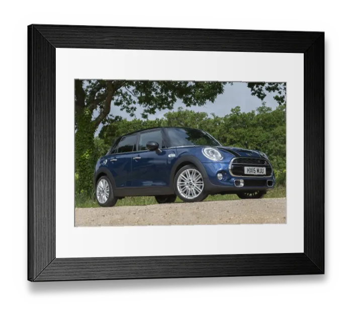 Framed Print : 2015 Mini Cooper S