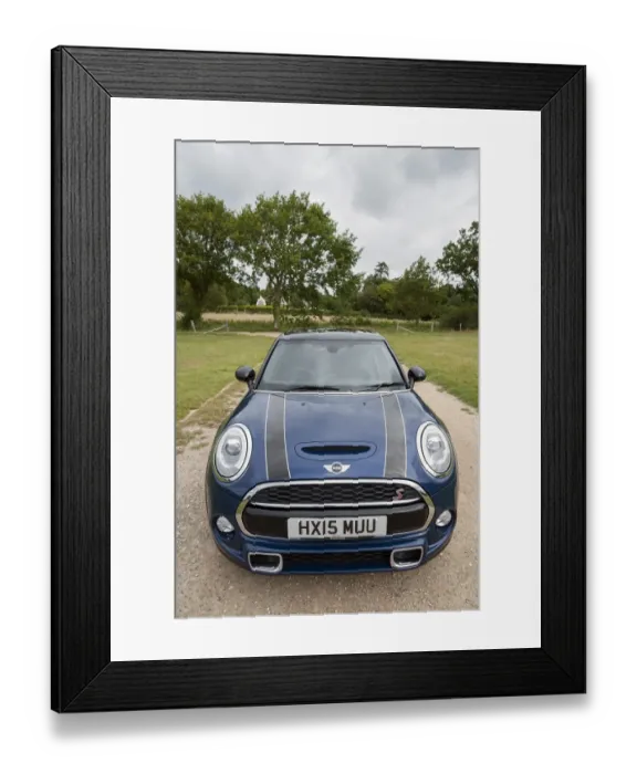 Framed Print : 2015 Mini Cooper S