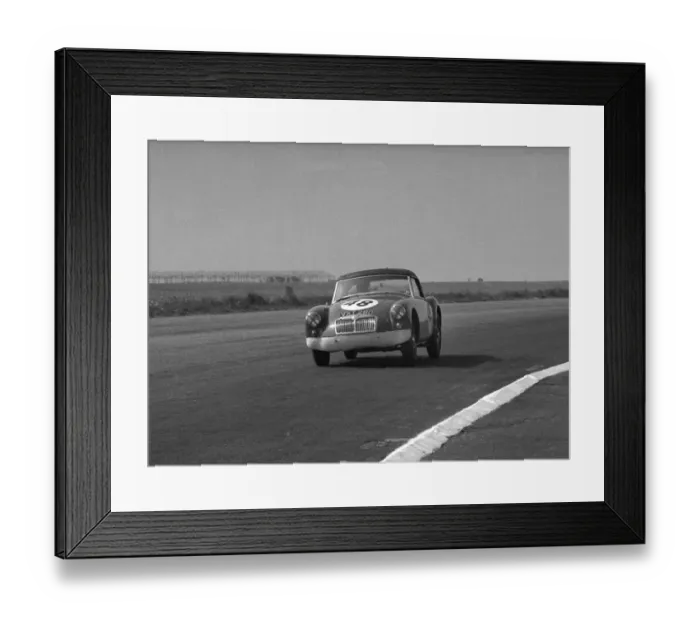 Framed Print : MGA Twin Cam. D. G. Dixon. Silverstone 16th May 1959 Framed Print : MGA Twin Cam. D. G. Dixon. Silverstone 16th May 1959