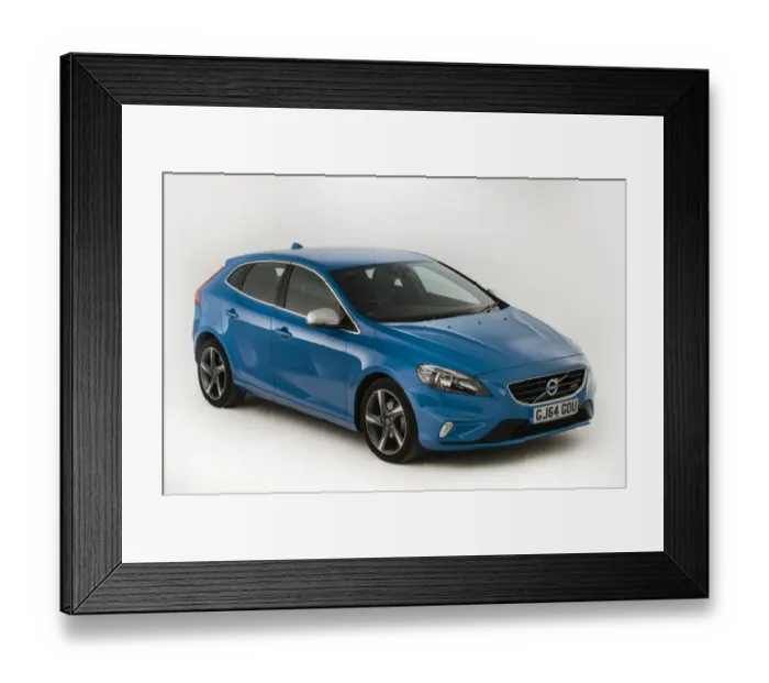 Framed Print : 2014 Volvo V40