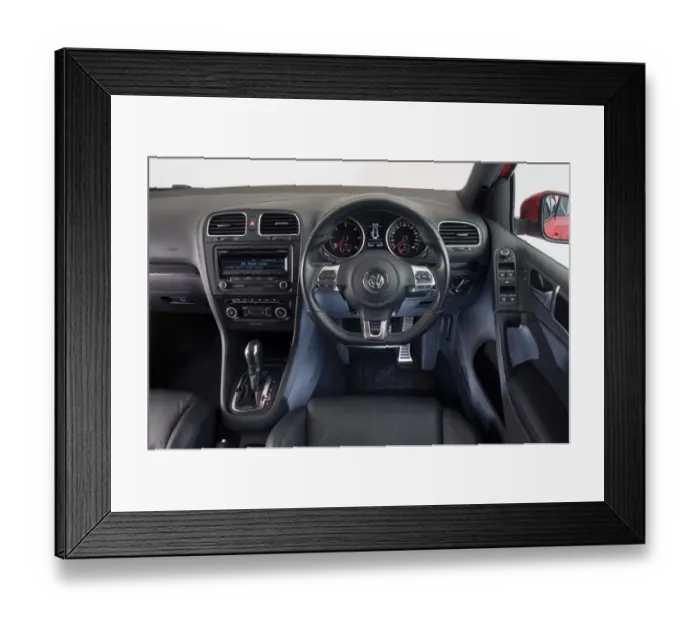 Framed Print : 2012 Volkswagen Golf GTD MkVI