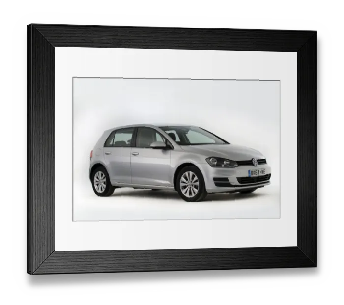 Framed Print : 2013 Volkswagen Golf TDi MkVII Framed Print : 2013 Volkswagen Golf TDi MkVII