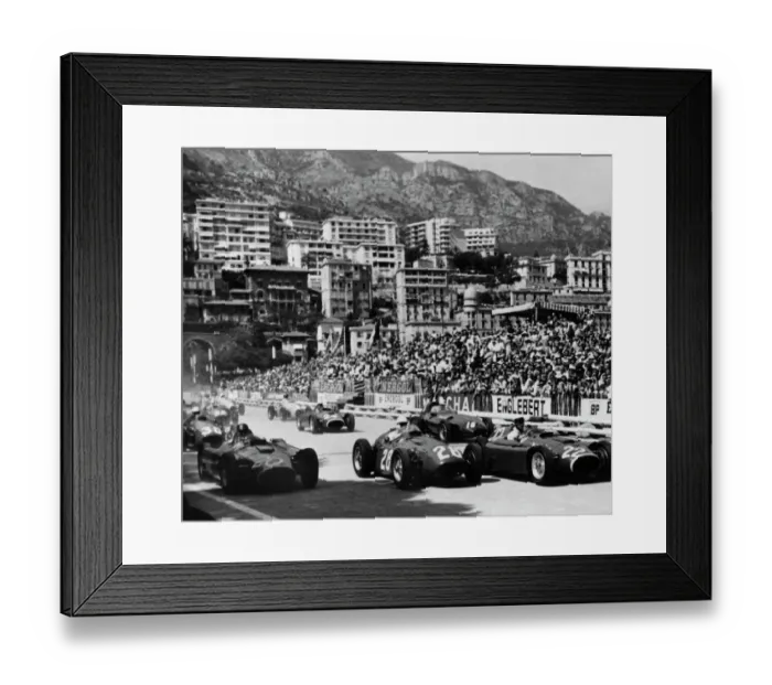 Framed Print : Start of 1956 Monaco Grand Prix