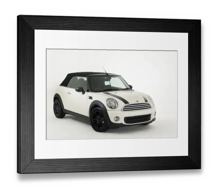 Framed Print : Mini One Convertible 2015 Framed Print : Mini One Convertible 2015