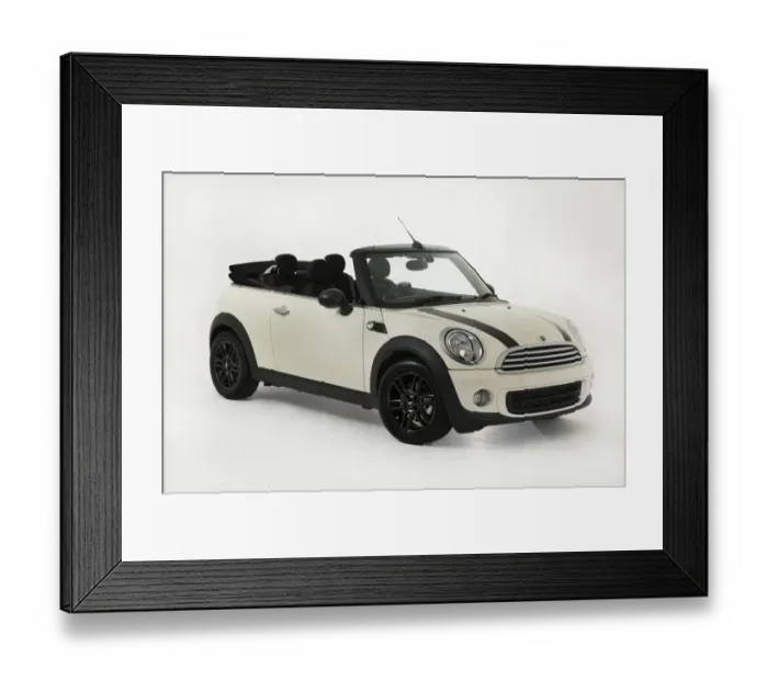 Framed Print : Mini One Convertible 2015 Framed Print : Mini One Convertible 2015