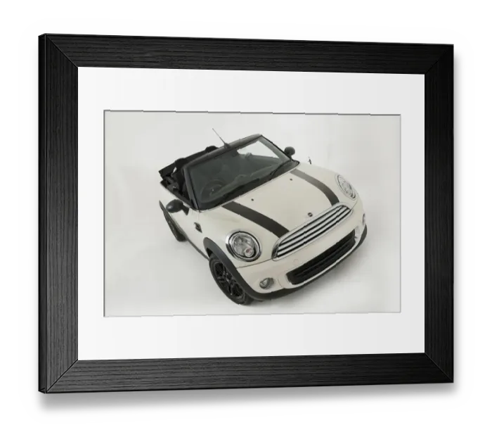 Framed Print : Mini One Convertible 2015