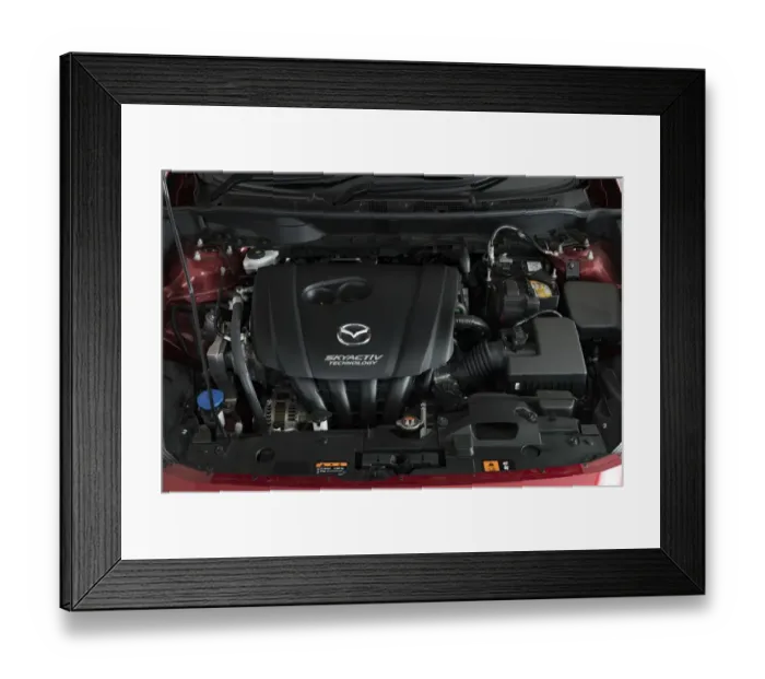 Framed Print : 2015 Mazda CX-3 engine Framed Print : 2015 Mazda CX-3 engine