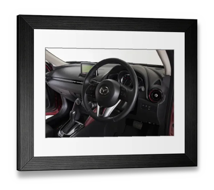 Framed Print : Mazda CX-3 interior 2015 Framed Print : Mazda CX-3 interior 2015