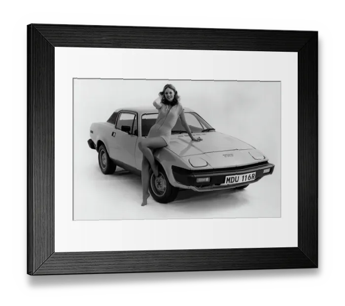 Framed Print : 1976 Triumph TR7