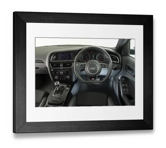 Framed Print : 2013 Audi A4