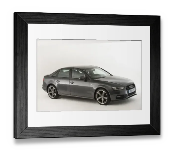 Framed Print : 2013 Audi A4