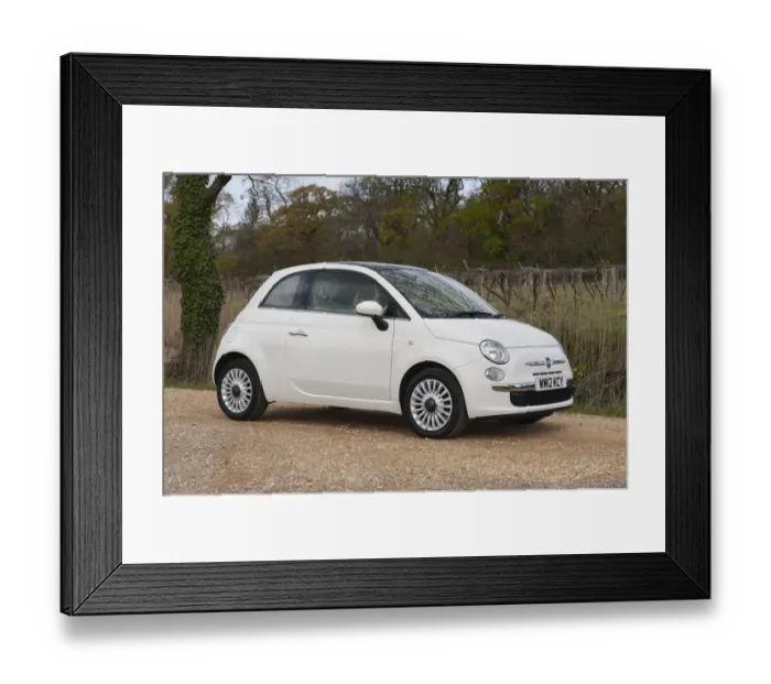 Framed Print : E01926 FIAT 500 2012 Model Framed Print : E01926 FIAT 500 2012 Model