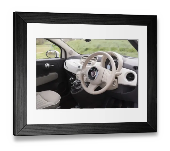 Framed Print : E01926 FIAT 500 2012 Model Framed Print : E01926 FIAT 500 2012 Model