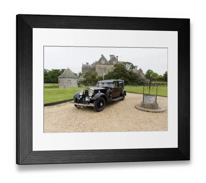 Framed Print : 1933 Rolls - Royce Phantom II Sedanca de Ville. Barker body