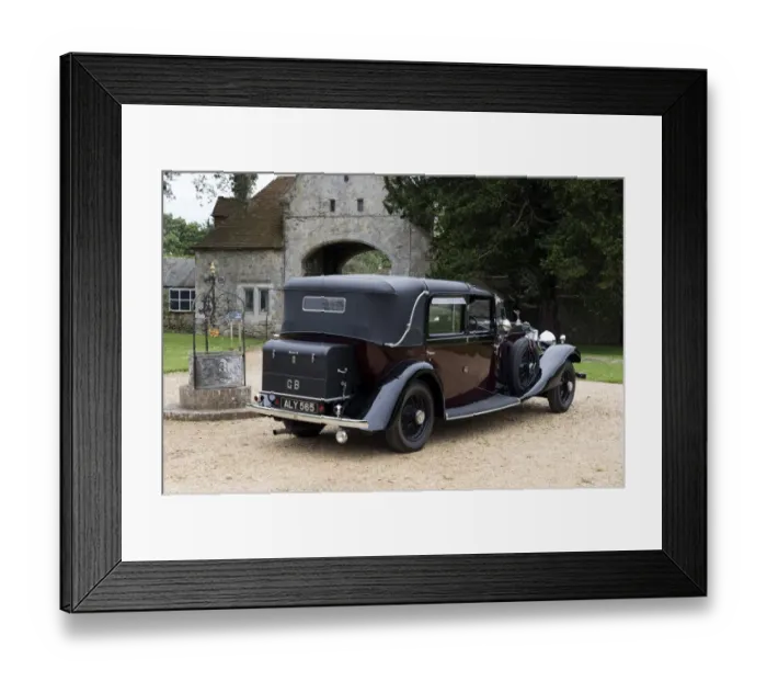 Framed Print : 1933 Rolls - Royce Phantom II Sedanca de Ville. Barker body Framed Print : 1933 Rolls - Royce Phantom II Sedanca de Ville. Barker body