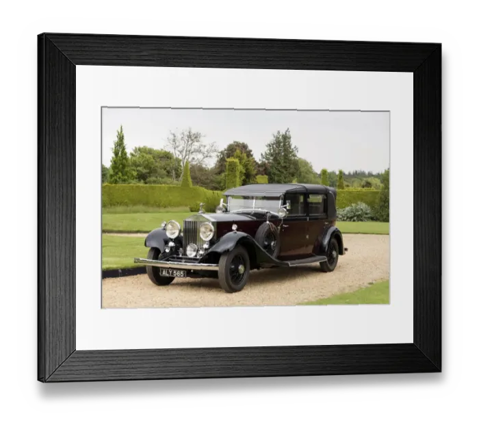 Framed Print : 1933 Rolls - Royce Phantom II Sedanca de Ville. Barker body Framed Print : 1933 Rolls - Royce Phantom II Sedanca de Ville. Barker body