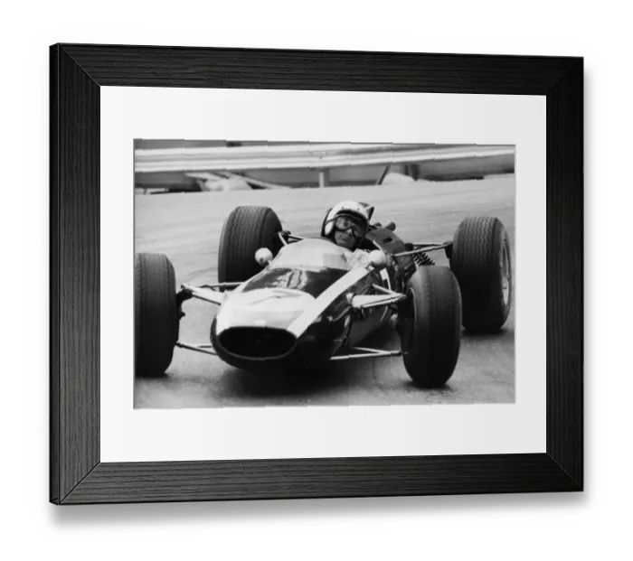 Framed Print : Cooper Coventry- Climax T77. Bruce McLaren 1965 Monaco Grand Prix