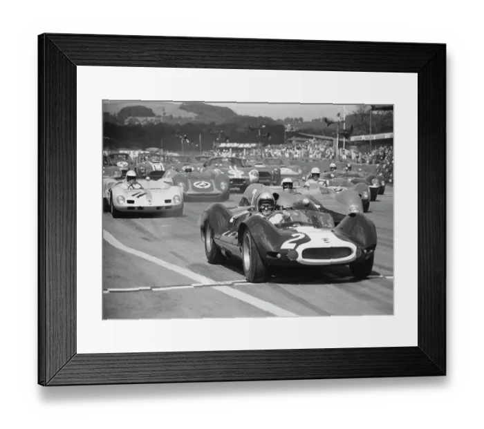 Framed Print : Bruce McLaren in Cooper-Oldsmobile, Goodwood 1964 Framed Print : Bruce McLaren in Cooper-Oldsmobile, Goodwood 1964