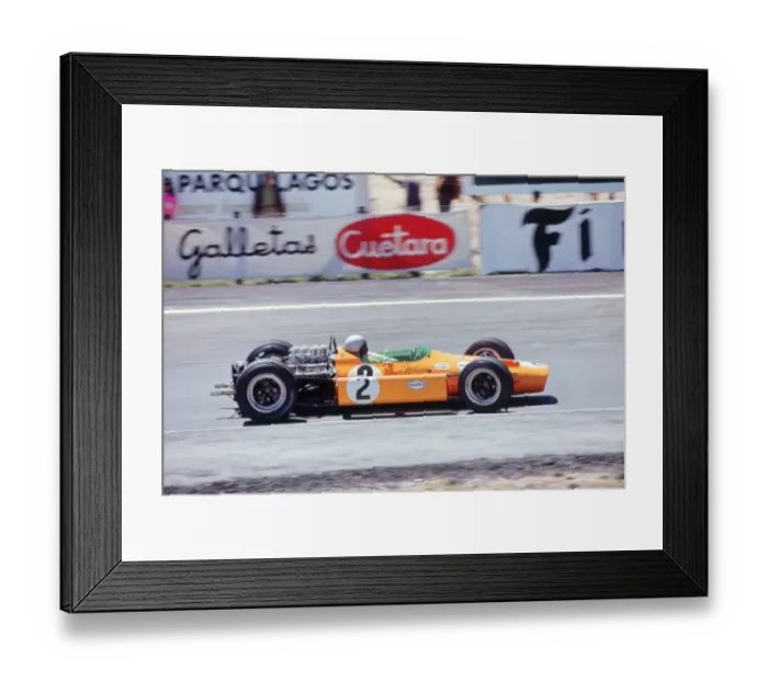 Framed Print : McLaren Ford, Bruce McLaren 1968 Dutch Grand Prix Framed Print : McLaren Ford, Bruce McLaren 1968 Dutch Grand Prix