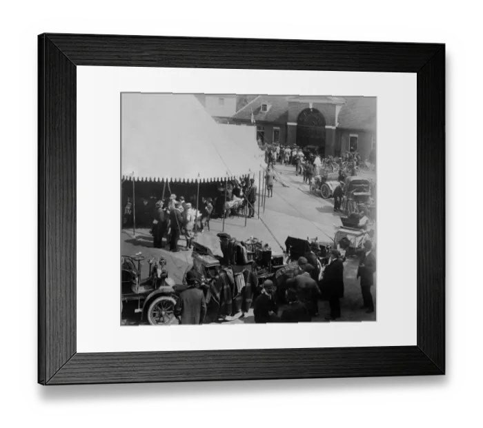 Framed Print : 1900 1000 mile trial, breakfast at Calcot Park, home of Mr. Alfred Harmsworth Framed Print : 1900 1000 mile trial, breakfast at Calcot Park, home of Mr. Alfred Harmsworth