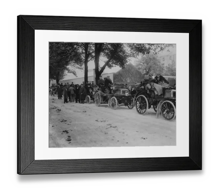 Framed Print : 1900 1000 mile trial. Procession through Cheltenham Framed Print : 1900 1000 mile trial. Procession through Cheltenham