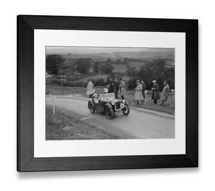 Framed Print : Austin Seven Nippy 1935, South Wales Automobile Club, Welsh Rally 1937. Driver is D Framed Print : Austin Seven Nippy 1935, South Wales Automobile Club, Welsh Rally 1937. Driver is D