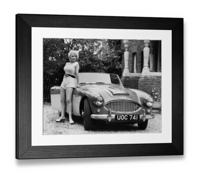 Framed Print : 1957 Austin Healey 100-6