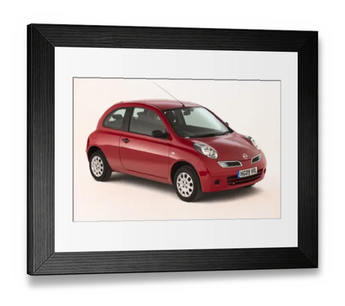 Framed Print : 2009 Nissan Micra