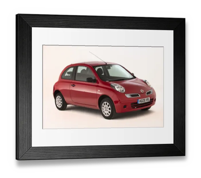 Framed Print : 2009 Nissan Micra Framed Print : 2009 Nissan Micra