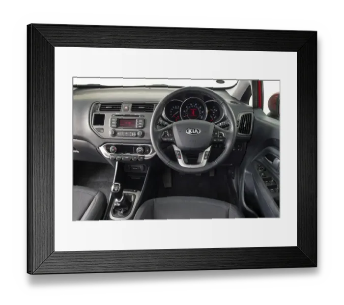 Framed Print : 2013 Kia Rio