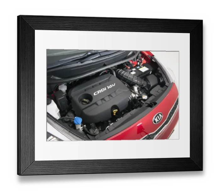 Framed Print : 2013 Kia Rio