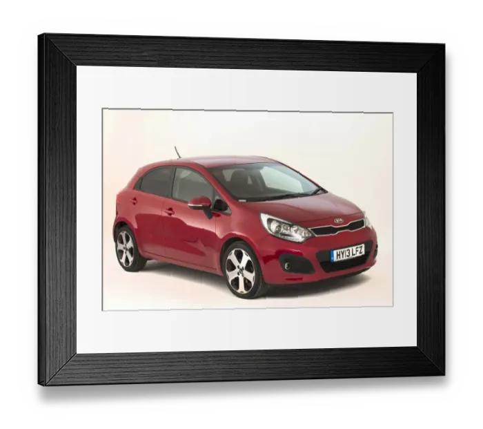 Framed Print : 2013 Kia Rio Framed Print : 2013 Kia Rio