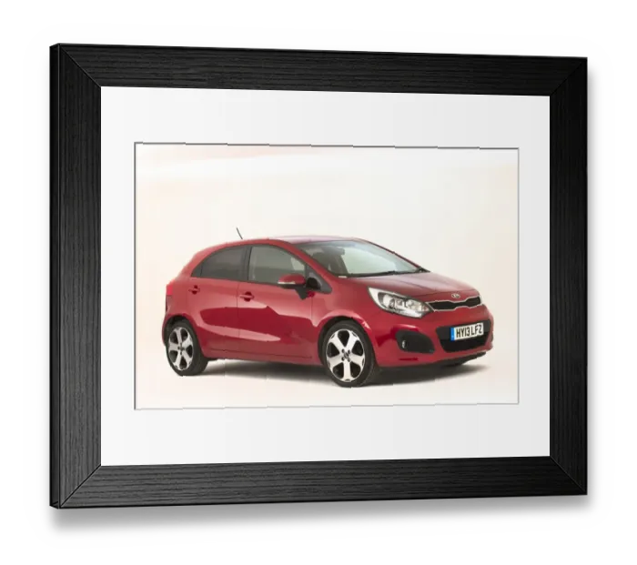 Framed Print : 2013 Kia Rio Framed Print : 2013 Kia Rio