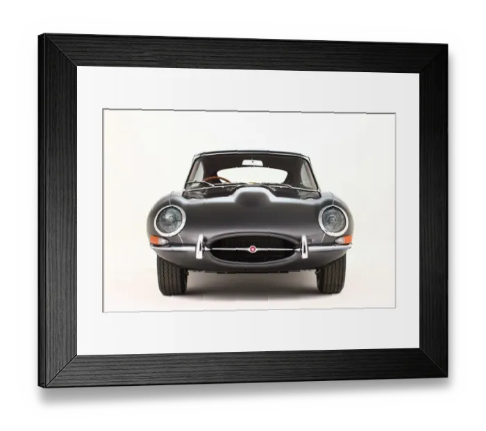 Framed Print : 1966 Jaguar E type Fixedhead Coupe Series 1