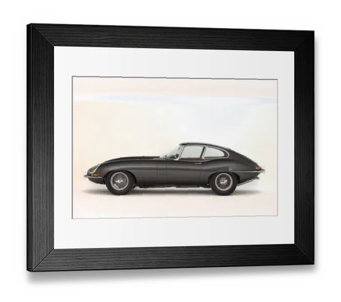 Framed Print : 1966 Jaguar E type Fixedhead Coupe Series 1