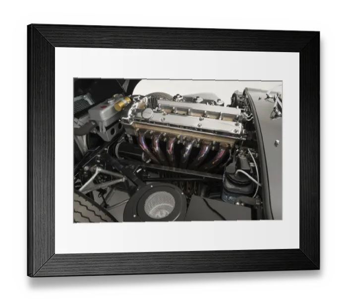 Framed Print : 1966 Jaguar E type Fixedhead Coupe Series 1