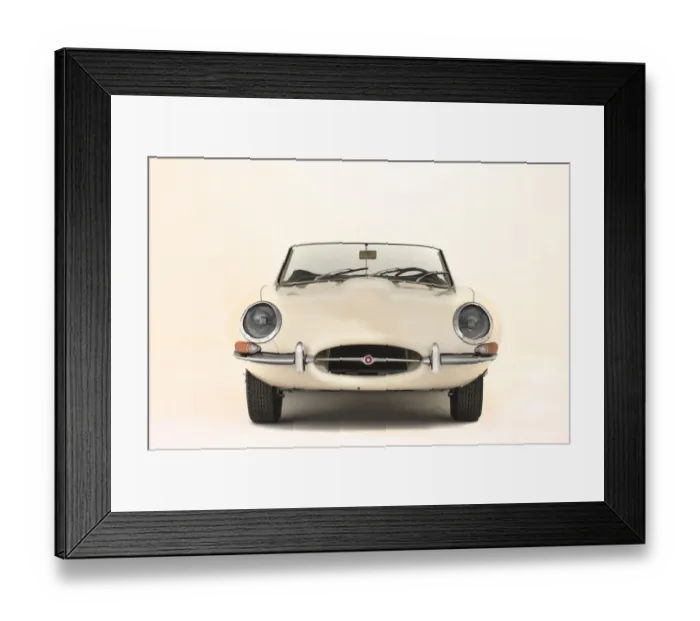 Framed Print : 1964 Jaguar E type Series 1 Drophead Coupe