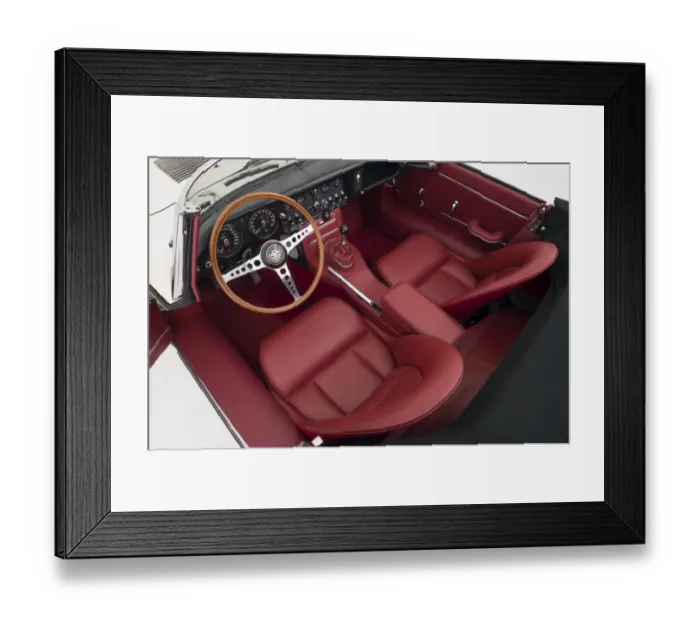Framed Print : 1966 Jaguar E type Fixedhead Coupe Series 1