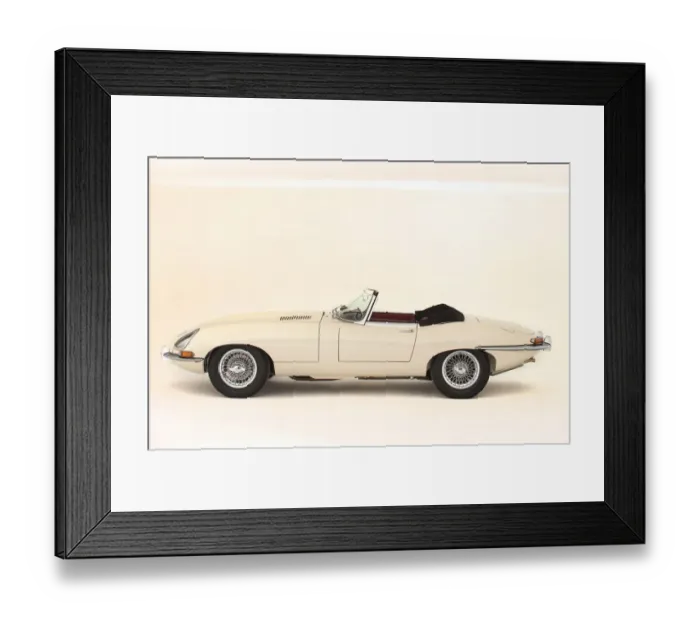 Framed Print : 1964 Jaguar E type Series 1 Drophead Coupe