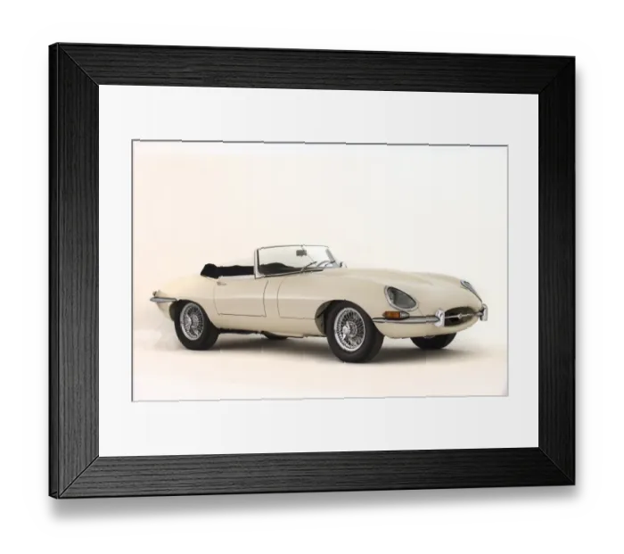 Framed Print : 1964 Jaguar E type Series 1 Drophead Coupe