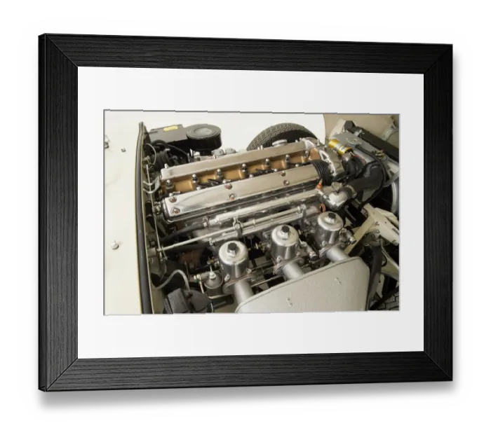 Framed Print : 1964 Jaguar E type Series 1 Drophead Coupe