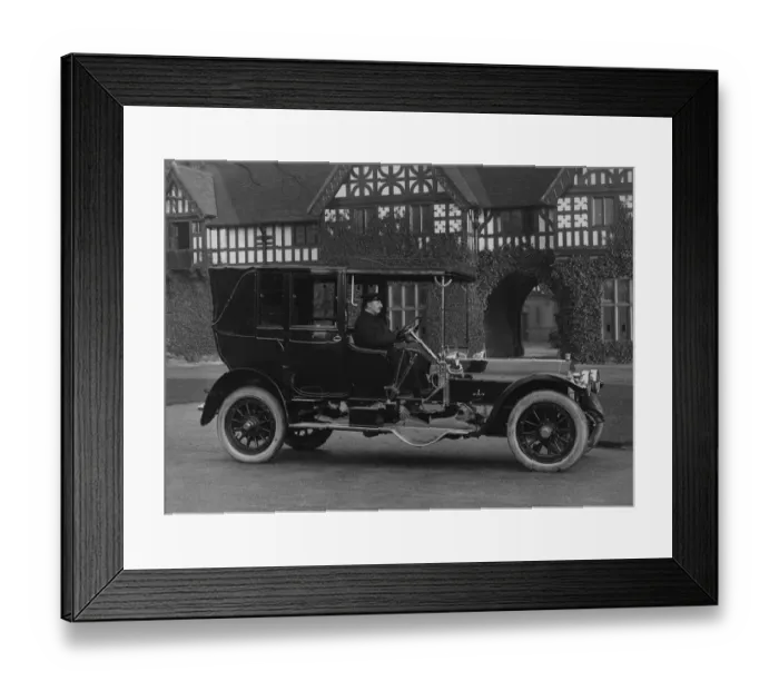 Framed Print : 1909 Wolseley 50hp Landaulette