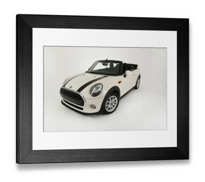 Framed Print : 2017 Mini Cooper Convertible Framed Print : 2017 Mini Cooper Convertible