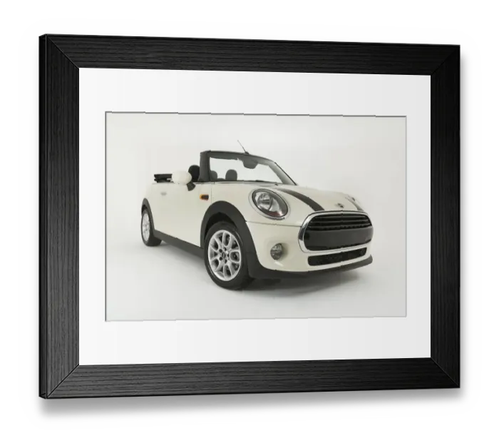Framed Print : 2017 Mini Cooper Convertible