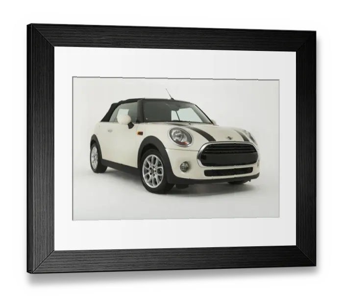 Framed Print : 2017 Mini Cooper Convertible