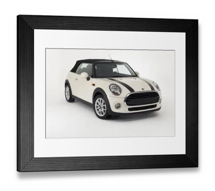 Framed Print : 2017 Mini Cooper Convertible Framed Print : 2017 Mini Cooper Convertible