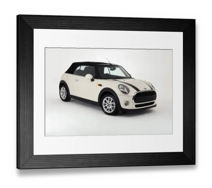 Framed Print : 2017 Mini Cooper Convertible Framed Print : 2017 Mini Cooper Convertible