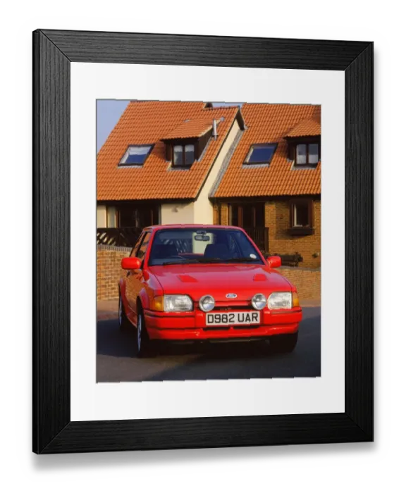Framed Print : 1987 Ford Escort RS Turbo