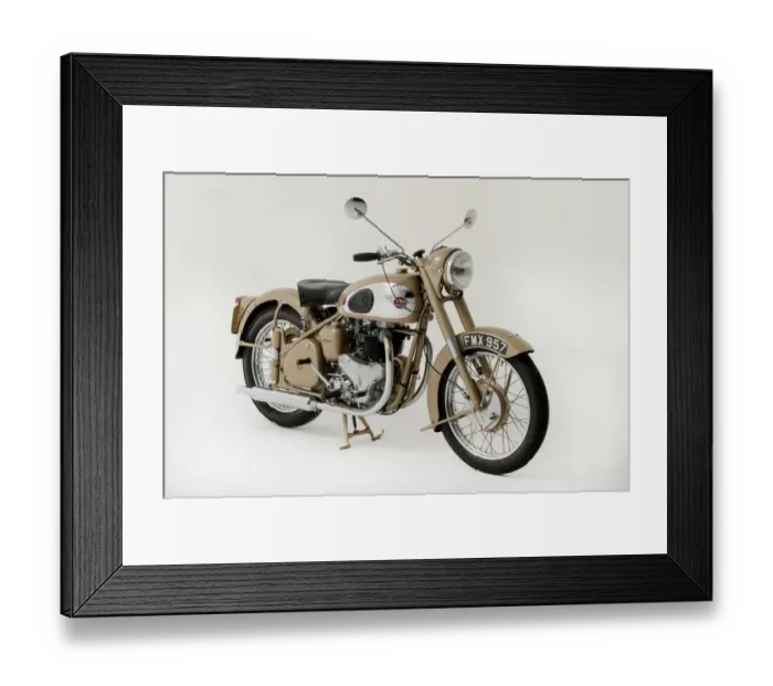 Framed Print : 1954 BSA Golden Flash